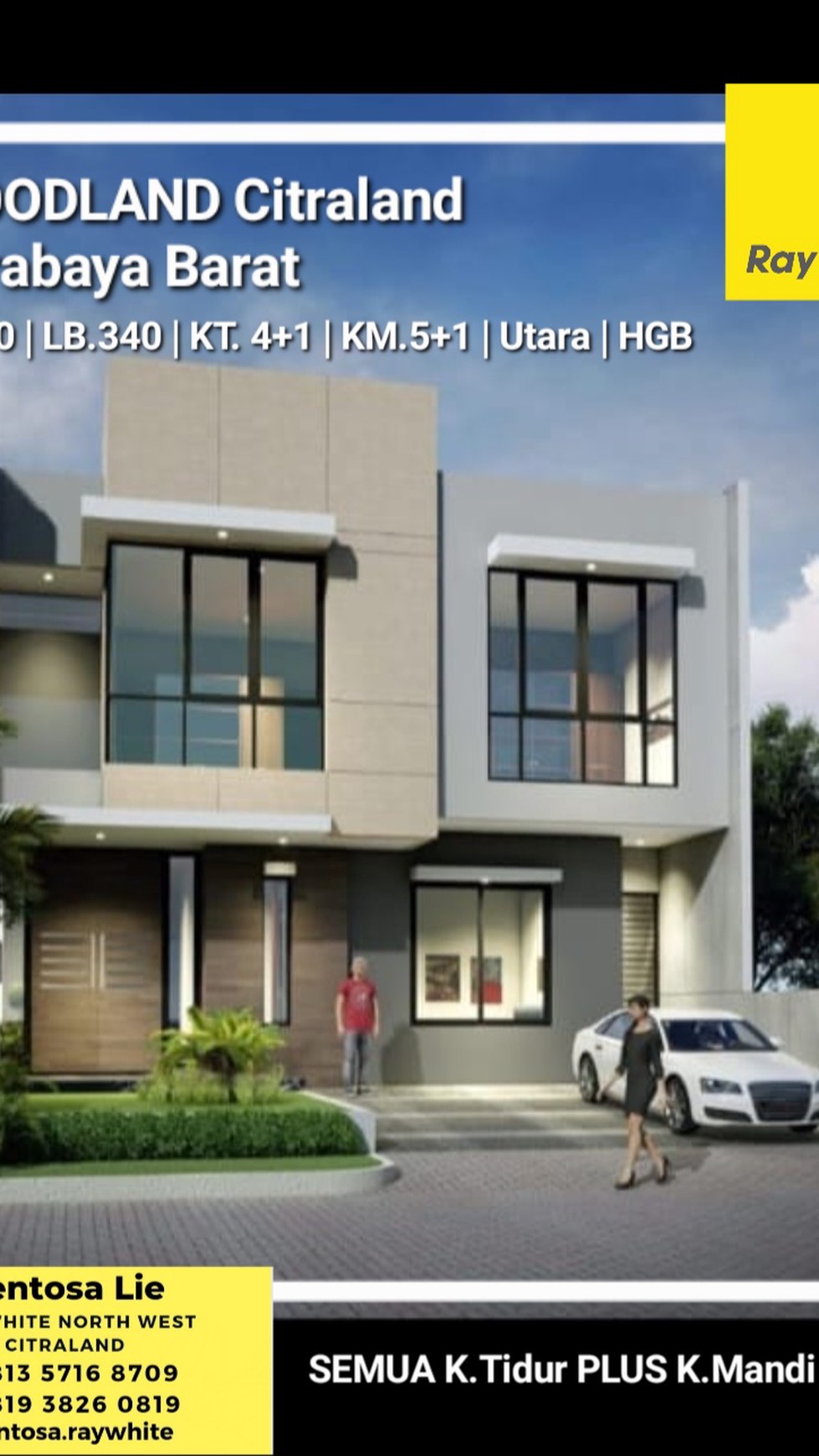 Dijual Rumah Woodland Citraland Surabaya NEW Modern Desain Lokasi Bagus 