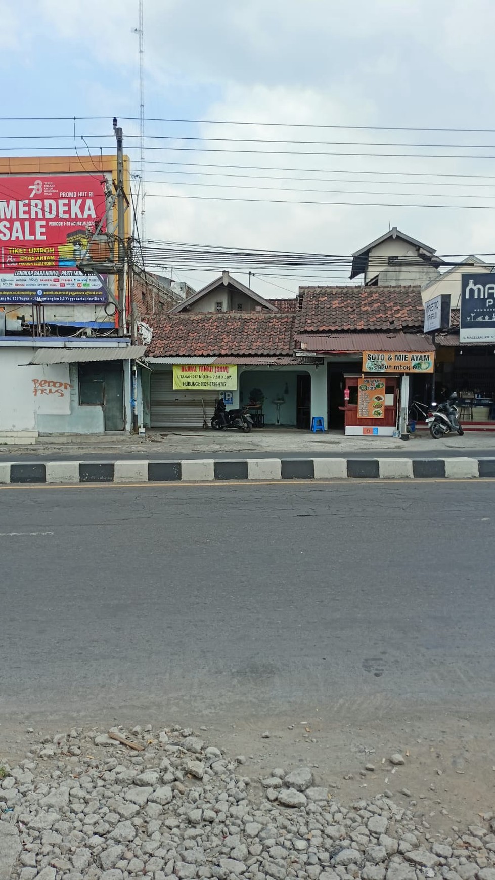 Tanah Bonus Ruang Usaha 5 Menit dari Jogja City Mall Jl Magelang