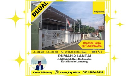 Rumah Murah  2 Lantai di Kedamaian