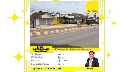 Tanah Pinggir Jalan Banjar Sari Hanya 900 rb/meter