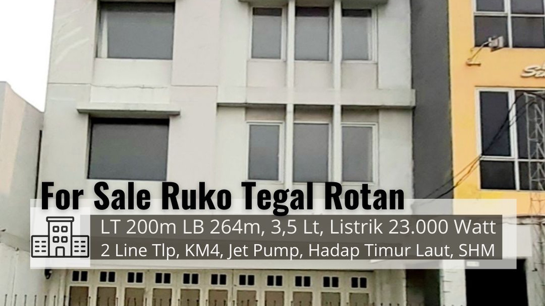 Jual Cepat ! Ruko 3,5 Lantai di  Kawasan Bintaro Luas 200m, Harga 4.2M Nego