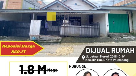 RUMAH MURAH TENGAH KOTA PAELMBANG 