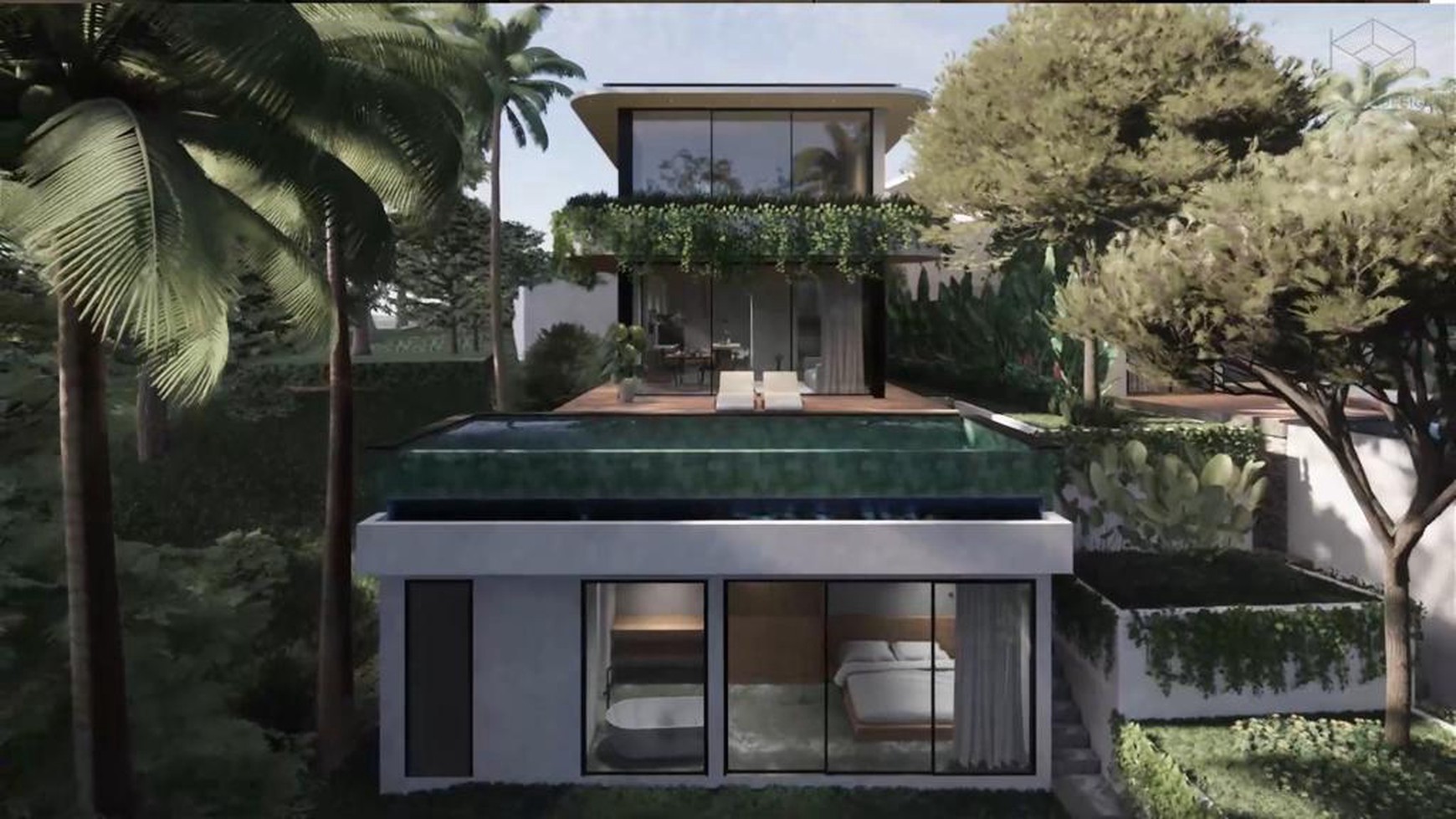 For Sale Leasehold - New modern villa with jungle / river views in a hidden area of Canggu