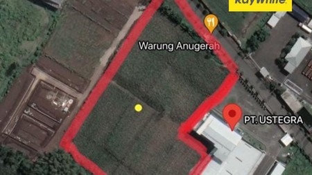 Dijual 1,1 Ha Tanah Jalan Raya Gondang - Randuagung - Krajan - Kec. Singosari - Kab.Malang JATIM Peruntukan Pabrik, Gudang , Segala Usaha 