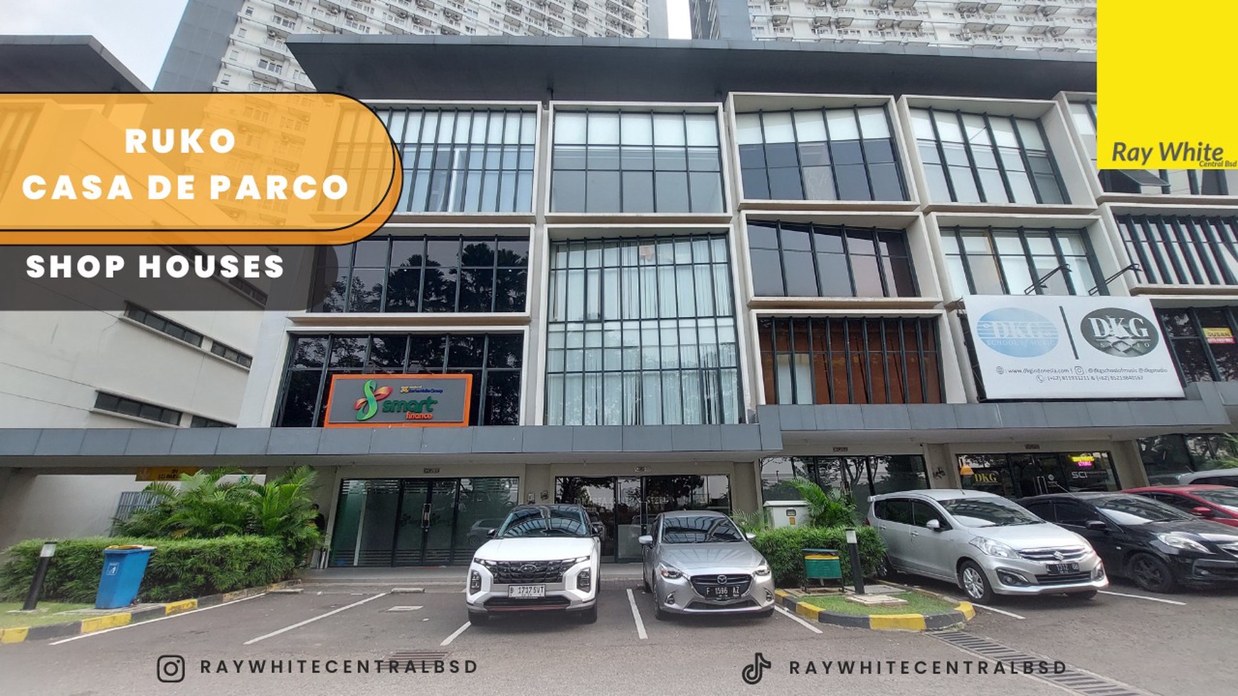 Ruko BSD City Casa de Parco, 4 Lantai dekat jalan tol dan BSD office park