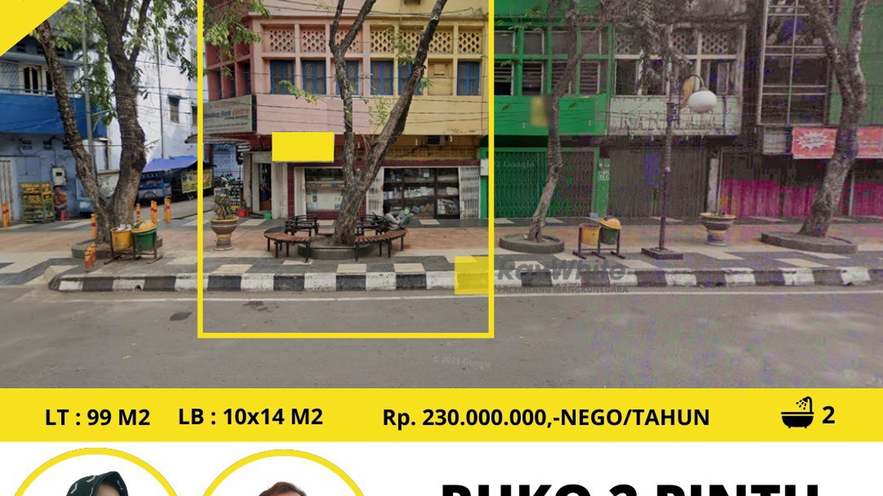 Ruko 2 Pintu di Sewakan