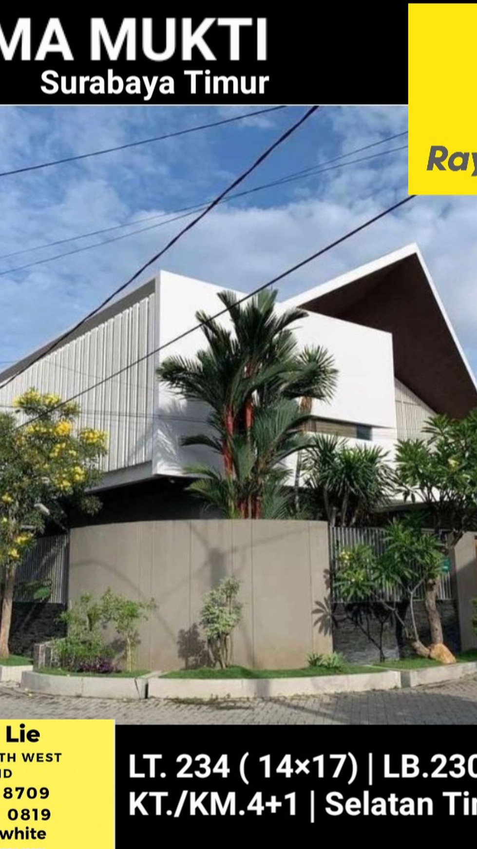 Dijual Rumah Wisma Permai - Surabaya Timur BONUS SEMI Furnished 