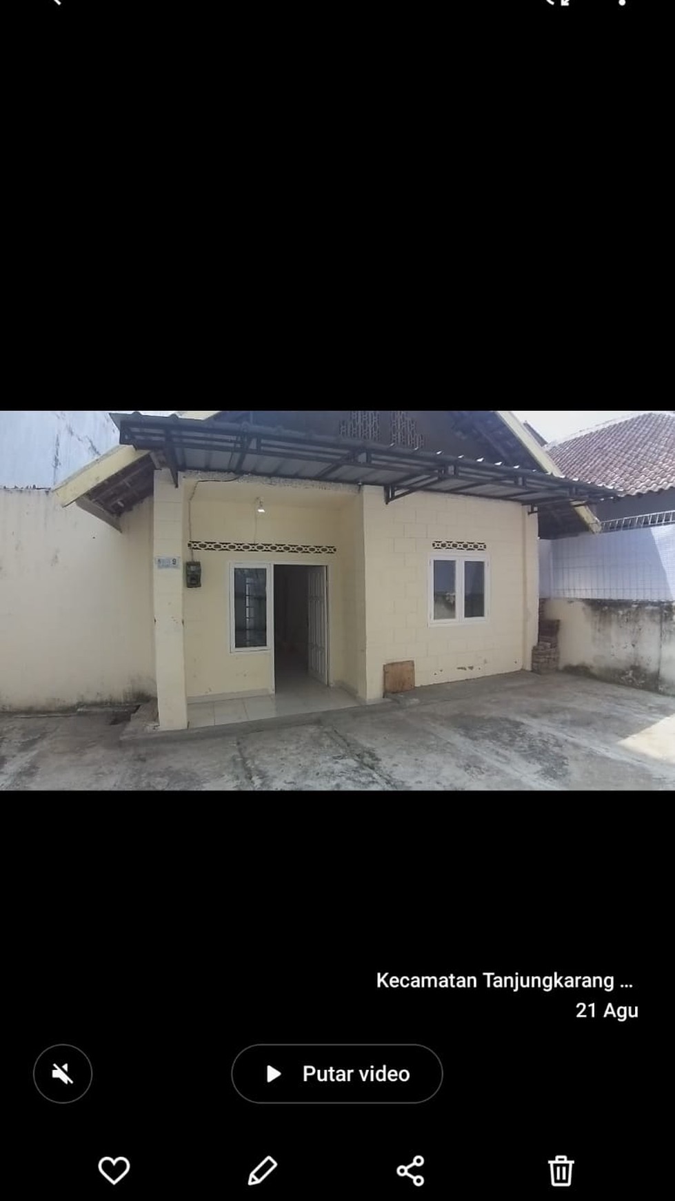 Rumah seua dijalan Kartini Tanjung Karang Pusat Bandarlampung