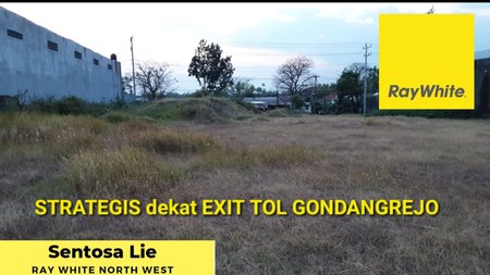 Dijual 1,1 Ha Tanah Ds.Wonorejo - Gondangrejo - Karanganyar - Jawa Tengah STRATEGIS area Pergudangan Dekat EXIT Toll Gondangrejo