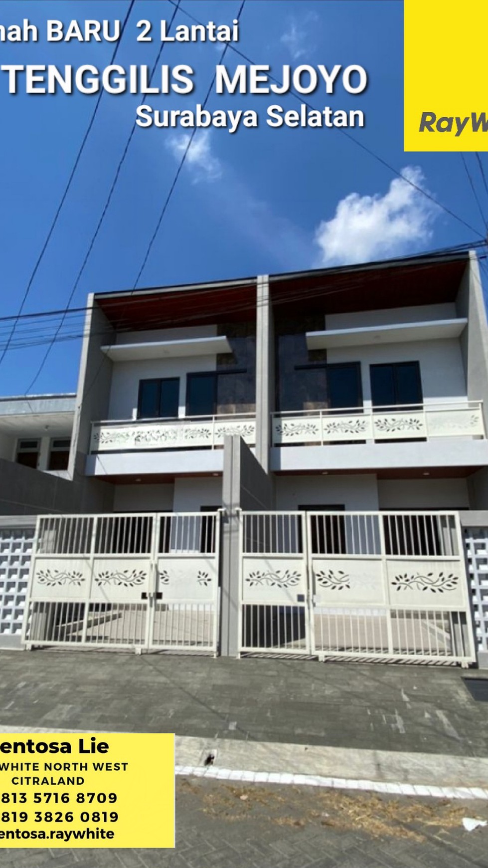 Dijual Rumah Baru Tenggilis Mejoyo Surabaya - Modern 2 Lantai dekat UBAYA 