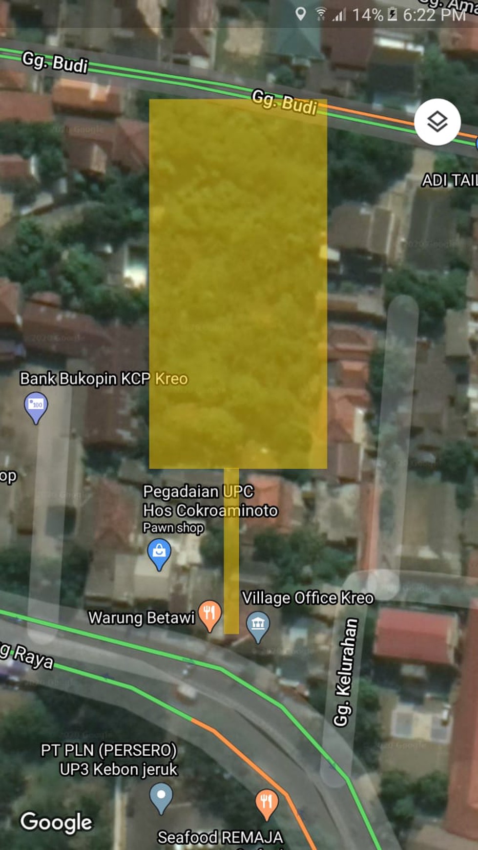 Kavling Siap Bangun, Cocok untuk Mini Cluster dan Lokasi Strategis @Kreo Selatan, Larangan