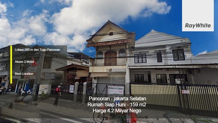 Rumah 2 lantai Pancoran Jakarta selatan