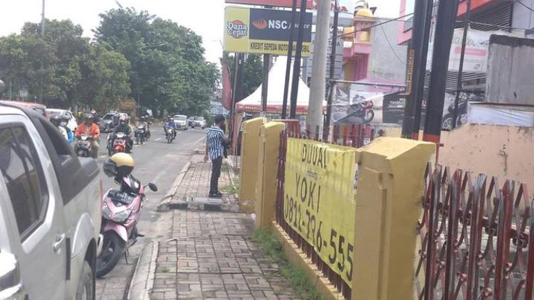 Tanah strategis bonus rumah murah dipinggir jalan Teuku Umar Kedaton Bandarlampung