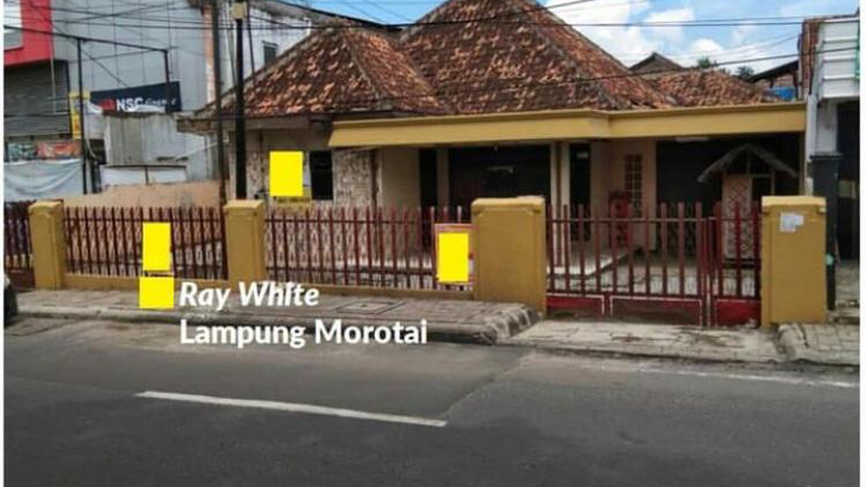 Tanah strategis bonus rumah murah dipinggir jalan Teuku Umar Kedaton Bandarlampung