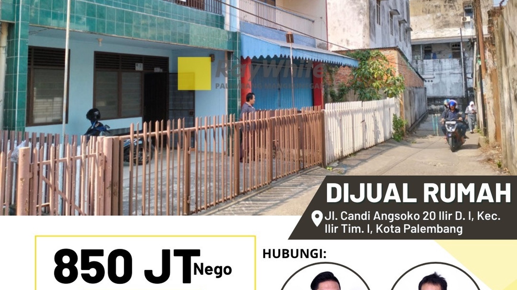 DIJUAL RUMAH, JL CANDI ANGOSOKO 20 ILIR, PUSAT KOTA PALEMBANG