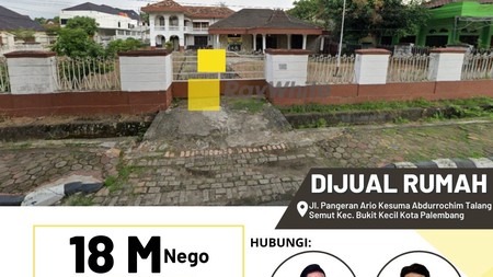 DIJUAL RUMAH MEWAH MURAH, PUSAT KOTA PALEMBANG DEKAT KAMBANG IWAK