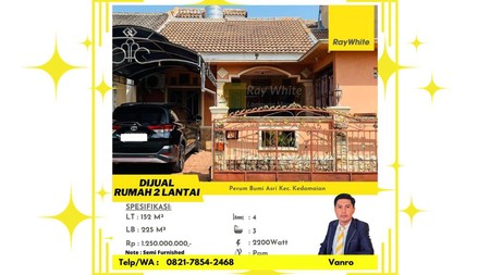 Rumah Semi Furnished di Perum Bumi Asri Kedamaian