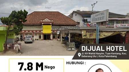 Dijual Hotel di palembang