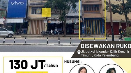 RUKO SEWA TENGAH KOTA PALEMBANG 