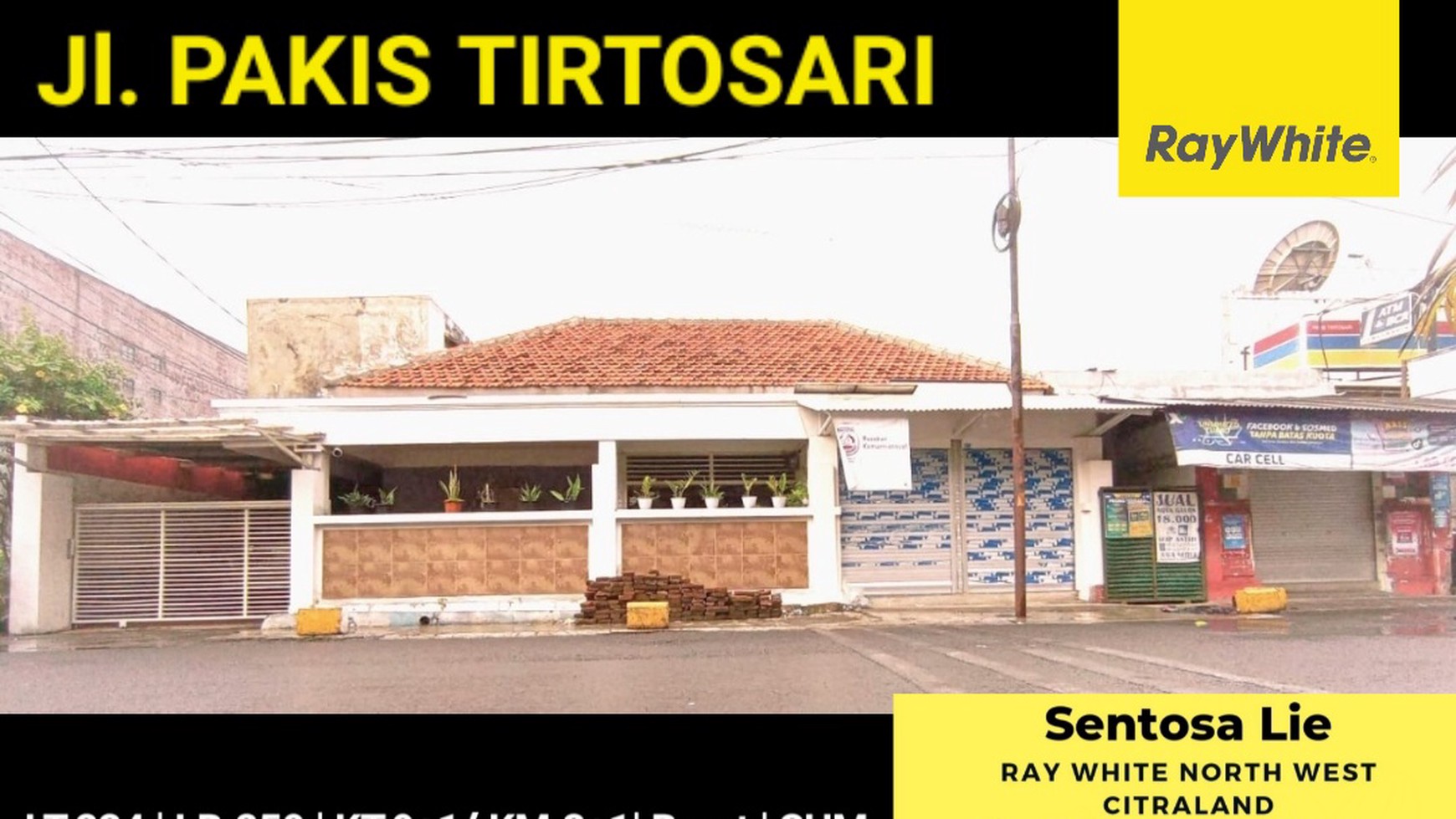 Dijual Rumah Jalan Pakis Tirtosari - Kec.Sawahan - Surabaya Dekat Ciputra World