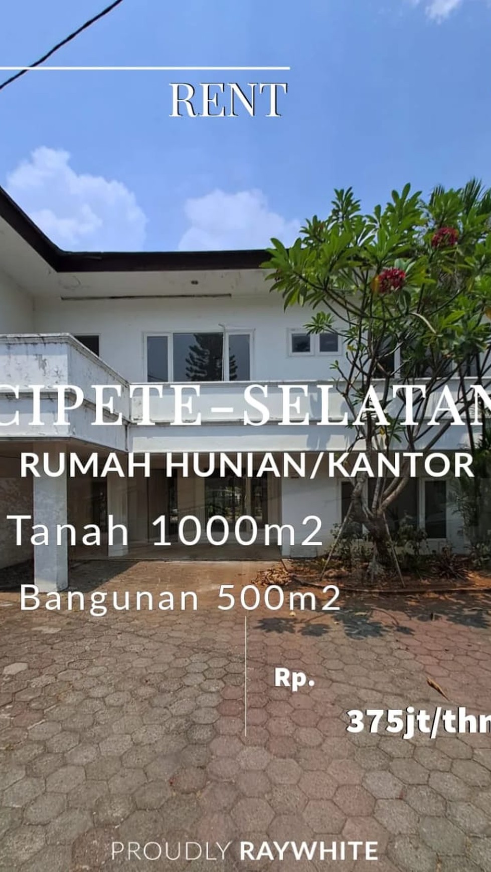 Rumah Siap Huni Cocok Untuk Kantor Area Cipete Selatan