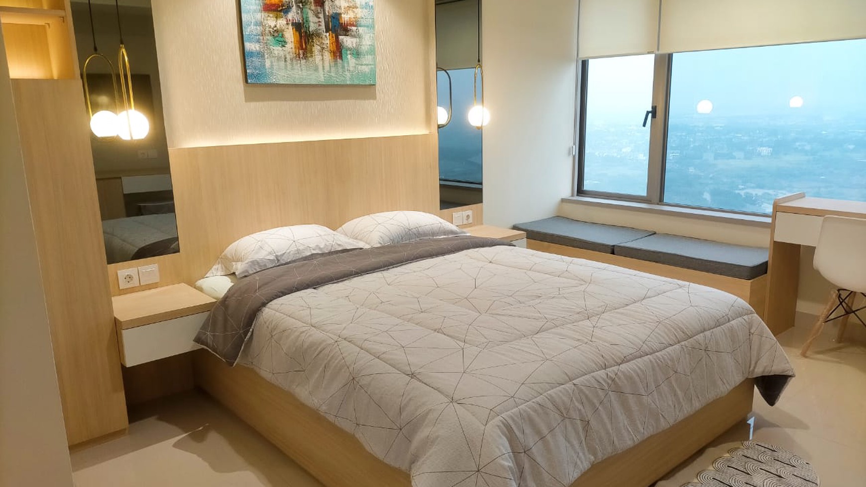 Apartemen Newport siap huni full furnished dengan fasilitas lengkap di Lippo Cikarang