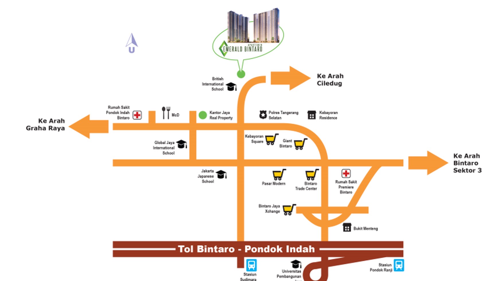 Apartemen Lokasi Strategis dan Hunian Nyaman @Apart Emerald Bintaro