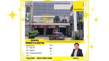 Tanah Bangunan Eks Showroom Motor di Pusat Kota
