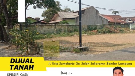 Tanah Pinggir Jalan Raya di Urip Sumoharjo