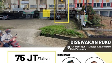 Disewakan Ruko di Kota Palembang