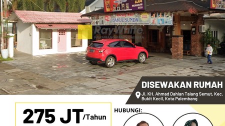 Disewakan Rumah Strategis di Pusat Kota Palembang