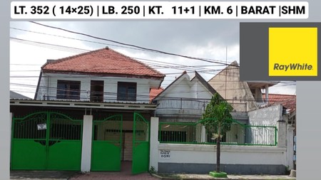 Dijual Rumah + Usaha Kos di Ketintang Madya - Gayungan - Surabaya Selatan - Row Jalan LUAS