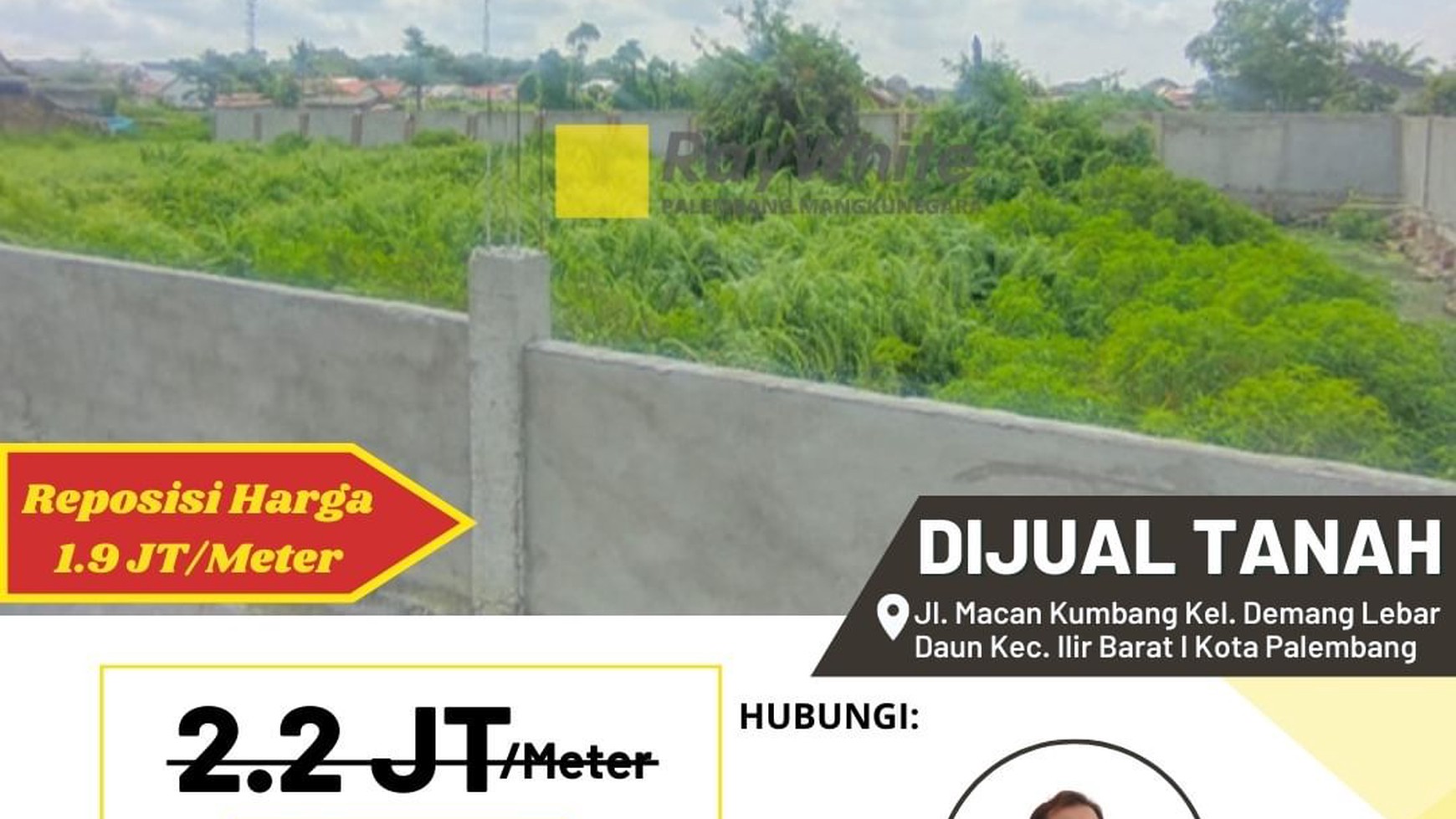 Dijual Tanah di Macan Kumbang Kota Palembang