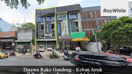 Disewa Ruko Gandeng strategis Kebun Jeruk - Jakarta Barat