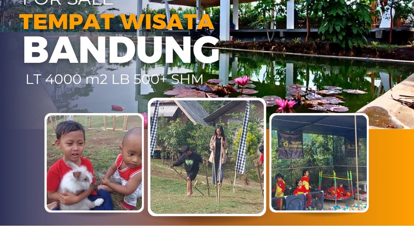 Dijual Murah Villa/Resort dengan Pemandangan Yang Bagus @Bandung Ludologi Garden