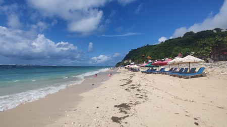 Freehold land beach front with white sand and crystal clear water Pandawa beach 