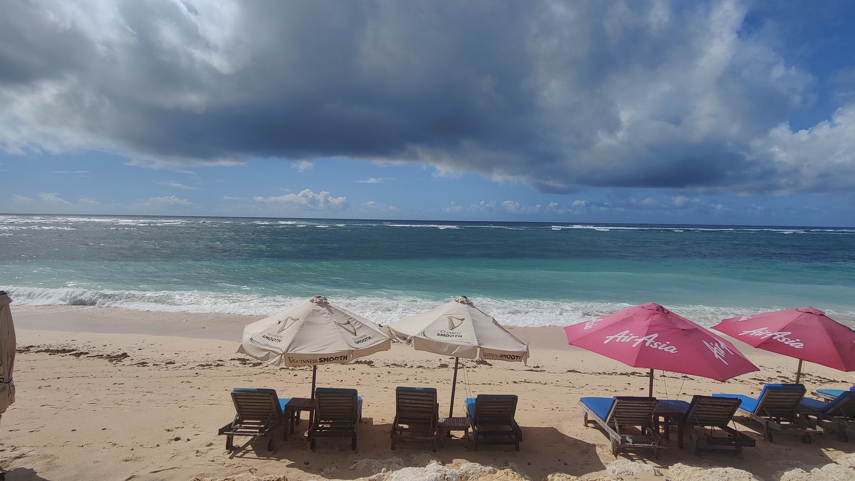 Freehold land beach front with white sand and crystal clear water Pandawa beach 