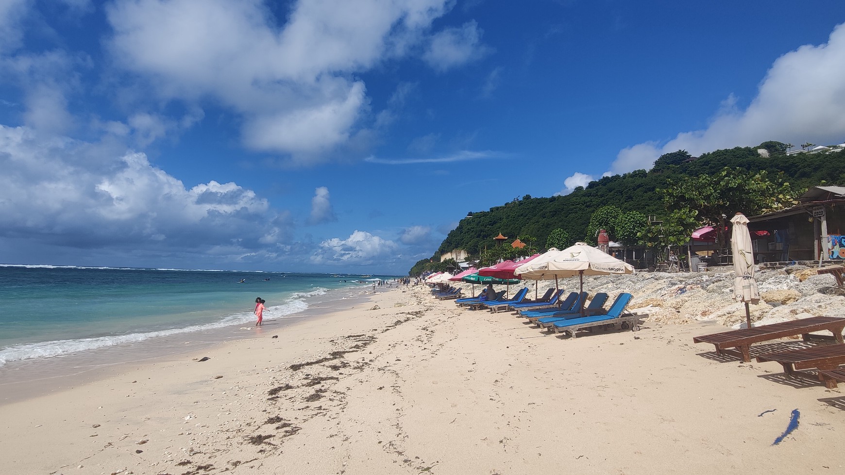 Freehold land beach front with white sand and crystal clear water Pandawa beach 