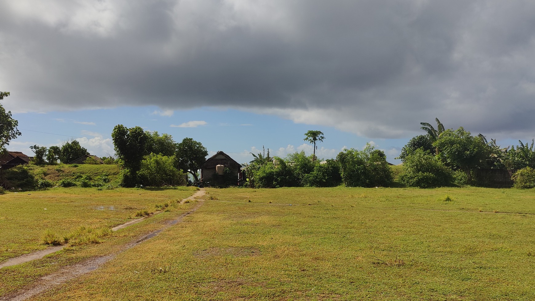 Freehold land beach front with white sand and crystal clear water Pandawa beach 