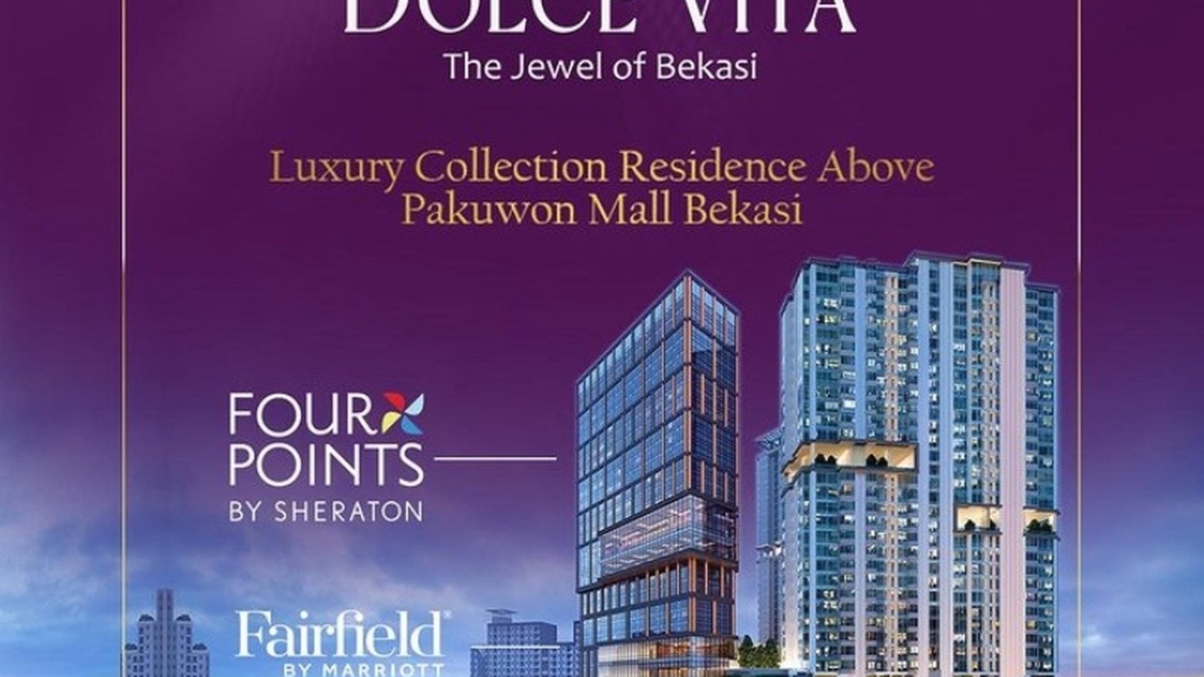 Apartemen Modern Terhubung ke Mall lokasi Bekasi 