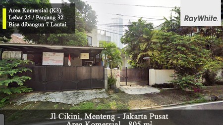 Tanah Area Komersial Cikini, Menteng - Jakarta Pusat