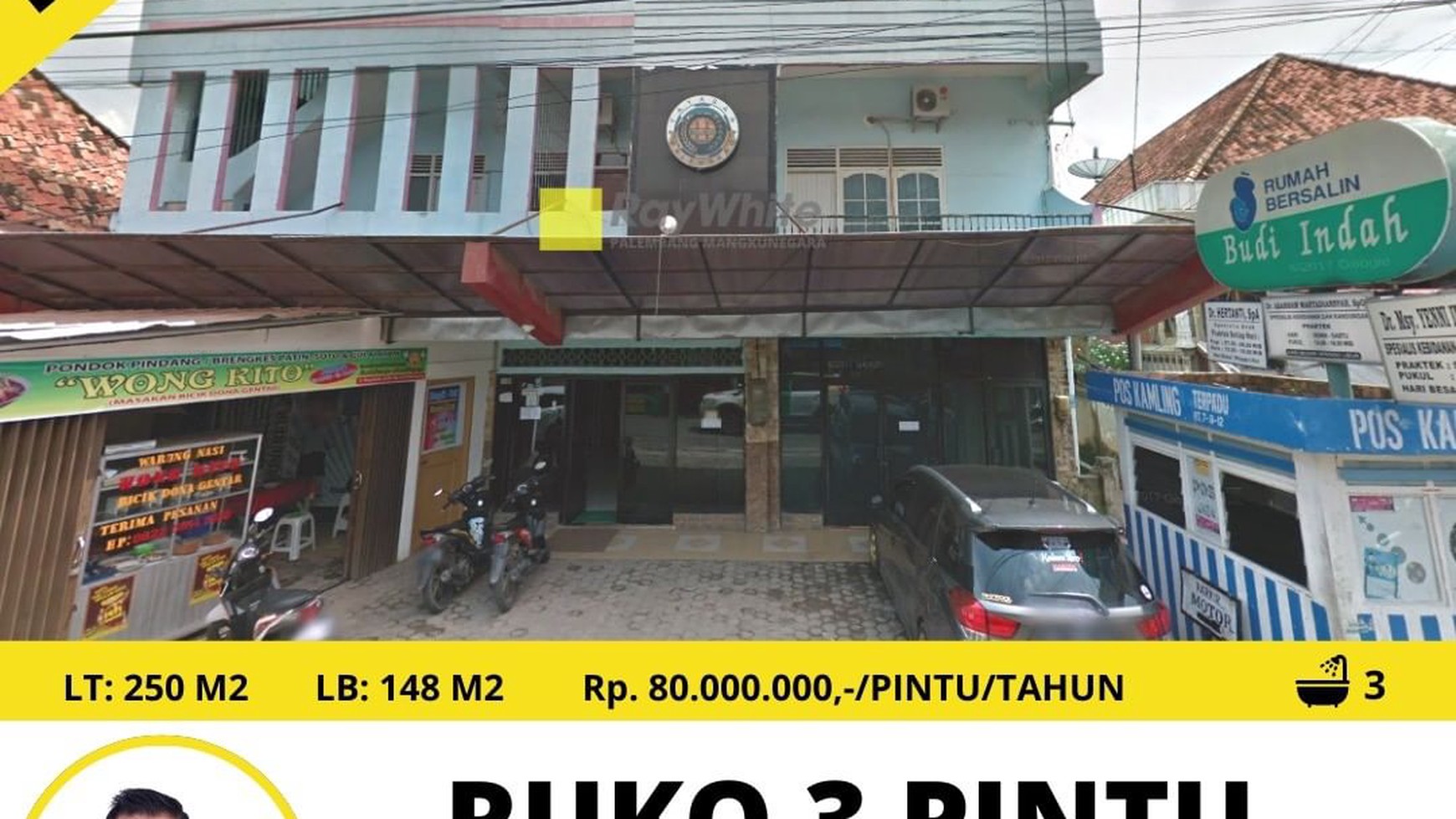 DI SEWAKAN RUKO 3 PINTU 