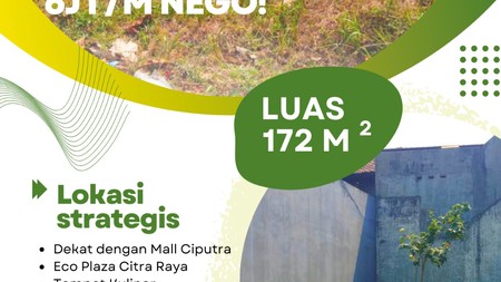 Dijual Kavling Strategis dan cukup luas di Taman Puspa Cikupa Citra Raya Tangerang