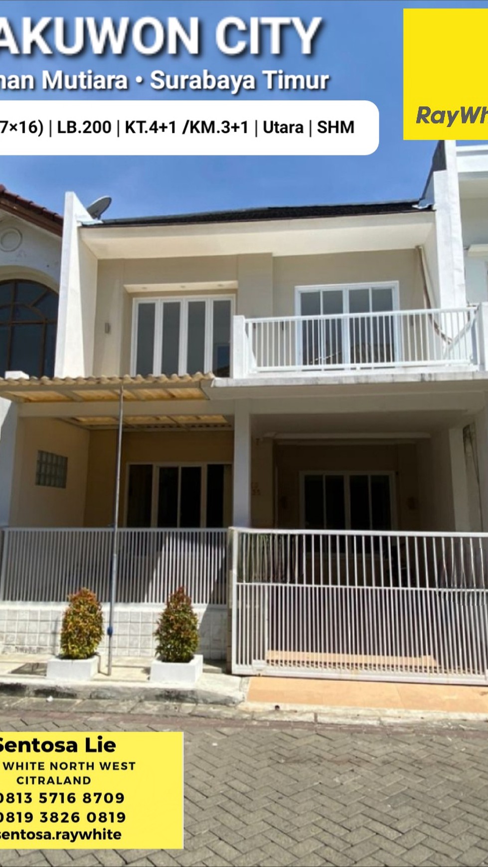 Rumah Baru Pakuwon Indah Taman Mutiara - New Modern 2 Lantai Surabaya Timur