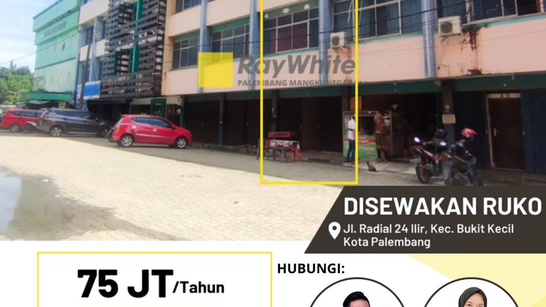 DISEWAKAN RUKO 1 PINTU MURAH , JL RADIAL 24 ILIR PUSAT KOTA PALEMBANG