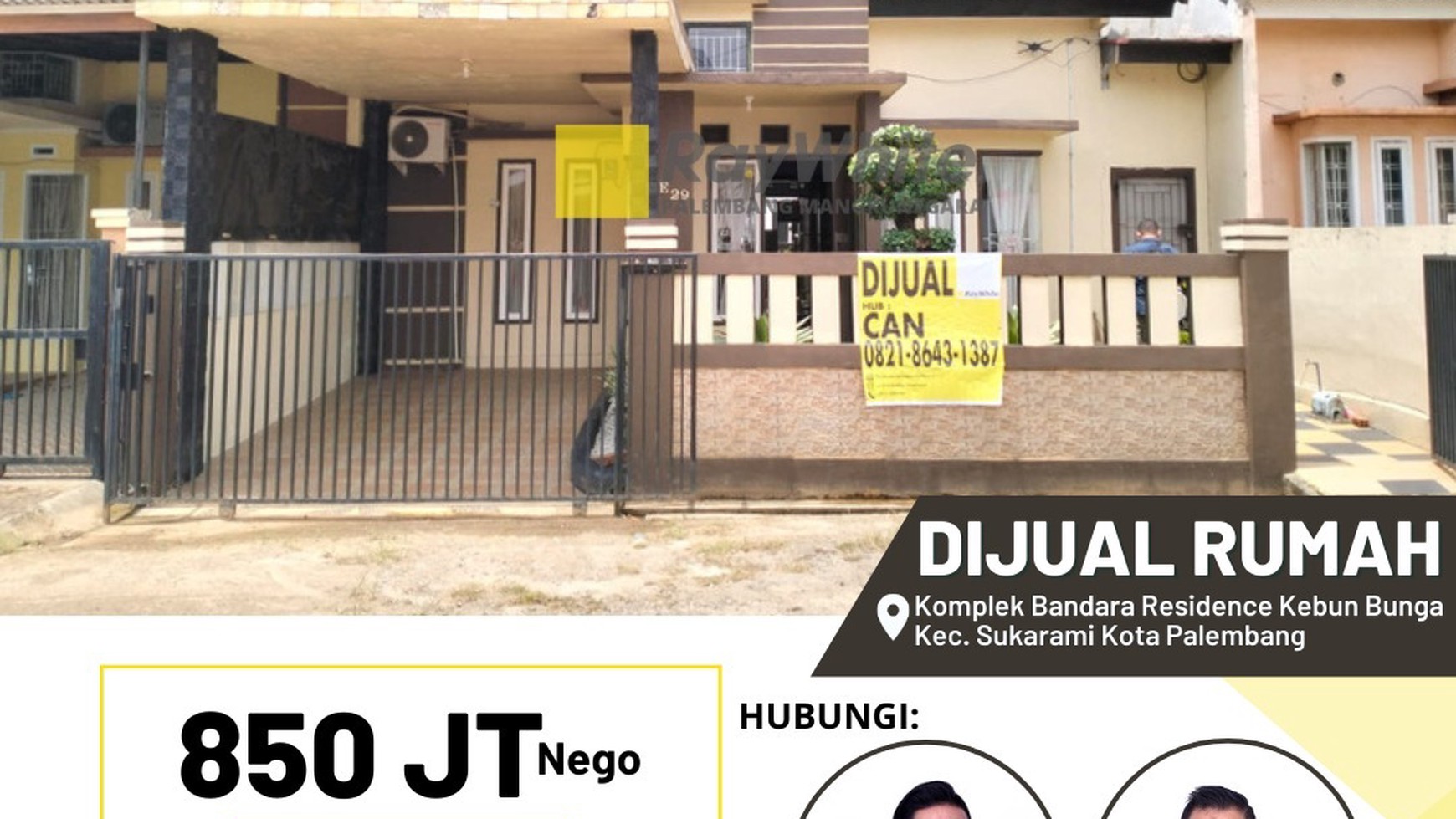 DIJUAL RUMAH MURAH KOMPLEK BANDARA RESIDENCE ,KEBUN BUNGA PALEMBANG