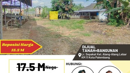 Dijual Tanah Strategis di Kota Palembang