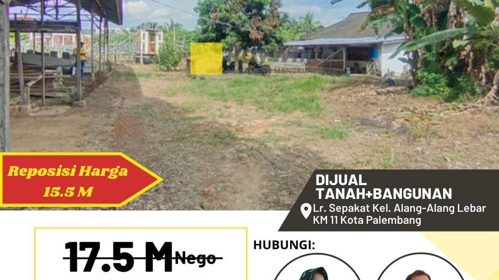 Dijual Tanah Strategis di Kota Palembang