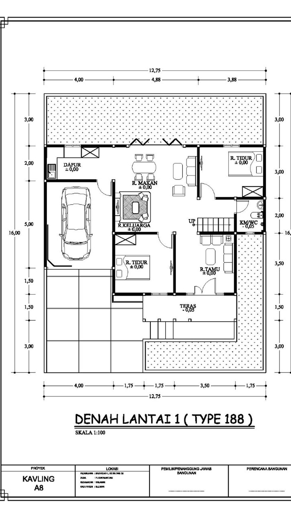 RUMAH DENGAN DESAIN MEWAH UNTUK KELUARGA BESAR , DI KADISOKO.