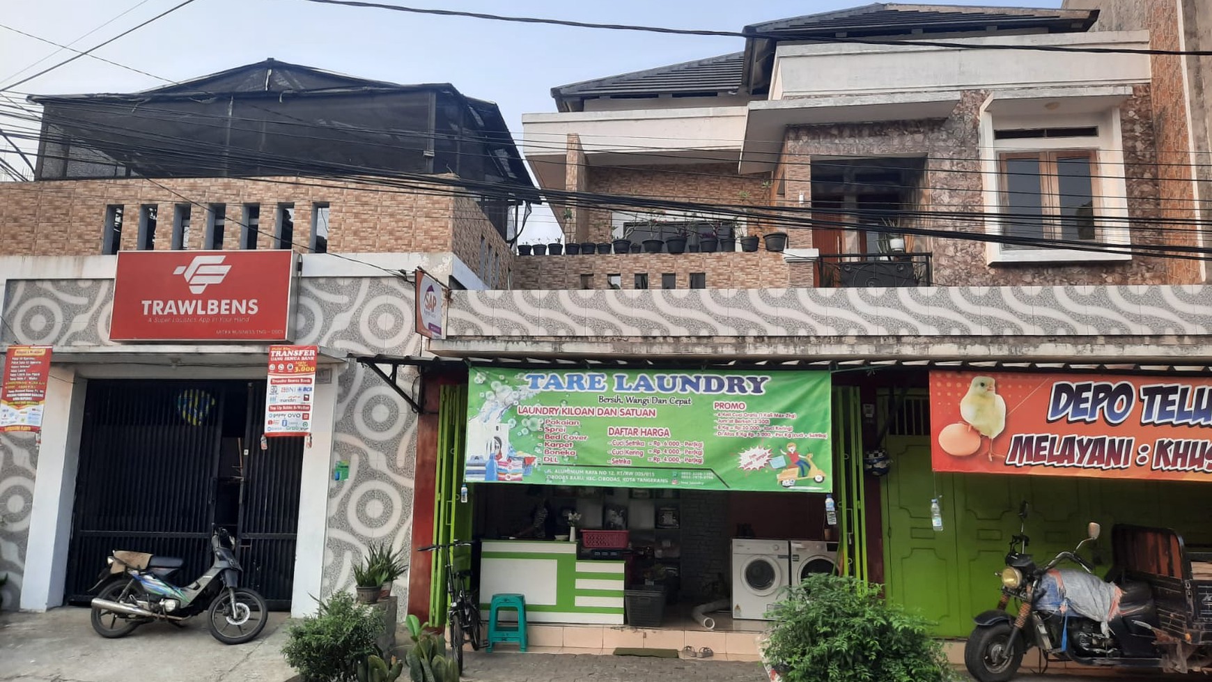 Dijual Rumah Hook Pinggir Jalan Raya Cibodas Baru, Tangerang